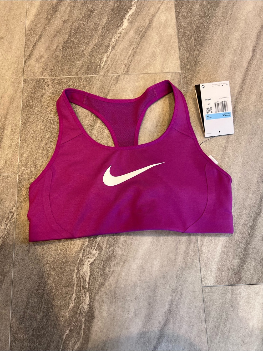 Nike Dri-FIT Shape 2.0 High Impact Sports Bra Fuchsia Women's Medium
